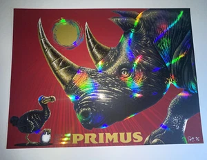 Primus Poster Todd Slater Print Les Claypool Austin 2018 Rainbow Foil Variant - Picture 1 of 8