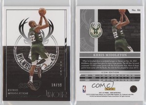 2021-22 Panini Noir Icon Edition /99 Khris Middleton #86