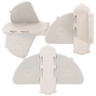 3 Pcs White Abs Door And Window Safety Lock Baby Child Locks For Cabinets