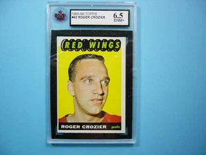 1965/66 TOPPS NHL HOCKEY CARD #42 ROGER CROZIER KSA 6.5 EX/NM+ SHARP!! TOPPS - Picture 1 of 2