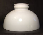 Early Style 10" Opal White Glass Low Top Oil Kerosene Lamp Shade - AMERICAN Made