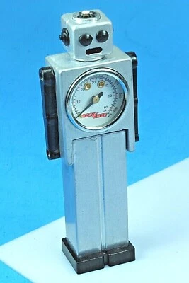Rare Accu-Gage Robot Tire Pressure Gauge. 5" Tall. Real Gage. - Image 1 of 4