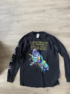 Street Trash Long Sleeve T-Shirt Small- Rock Metal Concert Merch VHS Horror - Picture 1 of 2