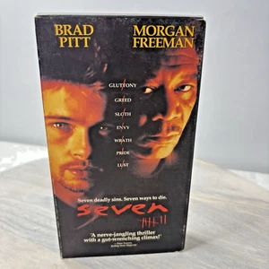 Seven (VHS) Brad Pitt Morgan Freeman - Picture 1 of 3