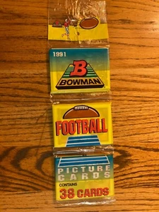 BOWMAN FOOTBALL RACK PACK 38 CARD 1991 - Foto 1 di 2