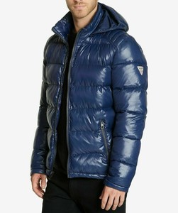 GUESS Blue Puffer Jackets for Men for 