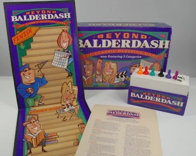 Beyond Balderdash Classic Bluffing Board Game Hasbro 1997 - Image 1 of 4