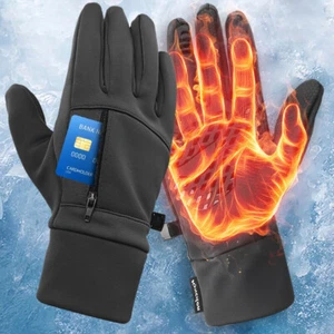 Winter Gloves for Cold Weather Windproof Waterproof Touch Screen Ski Warm Gloves - Picture 1 of 19