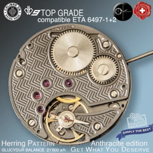 UHRWERK CAL DB9 HERING ANTH. comp. ETA 6497-1+2 TOP GRADE HAND W.- SWISS MADE - Bild 1 von 4