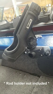 DEPTH RAIDER Rod Holder Mount Bracket Fits Lund boats with Sport Track/G3/Lowe track systems