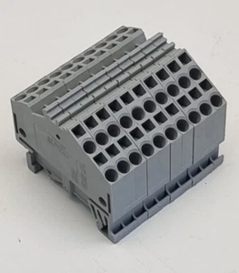 10 x WAGO 280-641 3 Conductor DIN Rail Terminal Block 800V 24A 2.5mm2 12-28 AWG - Picture 1 of 5