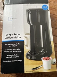 MAINSTAYS SINGLE SERVE DUAL BREW COFFEE MAKER - Picture 1 of 8