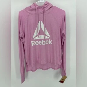 Reebok | Felpa con cappuccio da allenamento donna piccola orchidea Wanderlust nuova con etichette - Foto 1 di 7