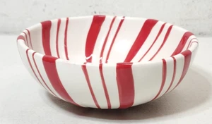 Plato de caramelo de menta Hallmark rojo blanco decoración del hogar vacaciones de Navidad - Imagen 1 de 7