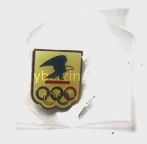 Prendedor olímpico de oficina de correos esmaltado vintage - Imagen 1 de 3