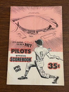 1969 Seattle Pilots Opening Day scorebook 4-11-69 - EX - unscored - Picture 1 of 10