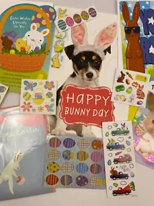 🐥HUGE LOT!! OF EASTER CARDS & STICKERS, POP UP , PAPYRUS, JUMBO, KIDS, ANIMAL - Picture 1 of 21