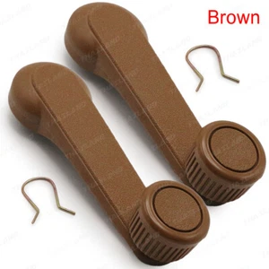 For Mazda MagnumB2200 B2500 B2600 1985 98 Pair Brown Windows Crank Handle - Picture 1 of 8