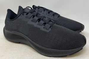 Size 9.5 - Nike Air Zoom Pegasus 37 Black Dark Grey - Picture 1 of 5