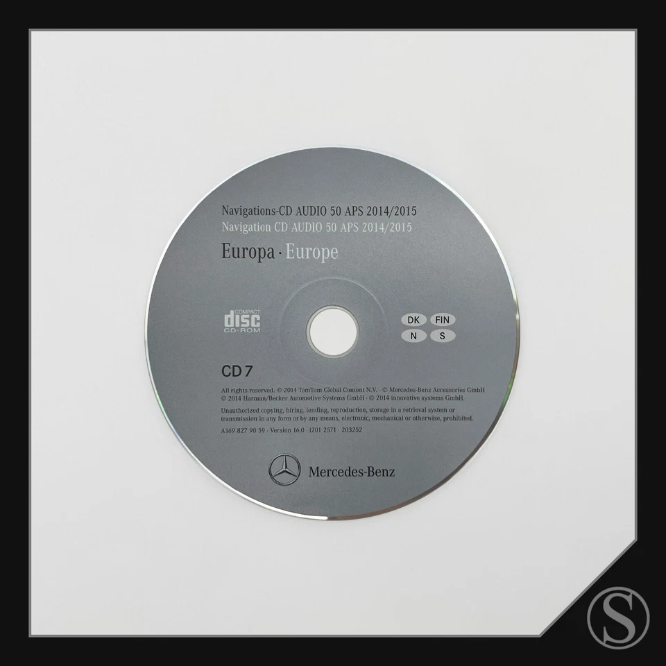 Mercedes-Benz Europa Navigations-CD Audio 50 APS 2014/2015 W169 W203 W164 smart - Bild 1 von 1