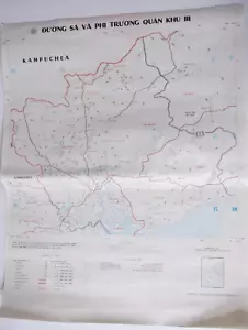DE COLECCIÓN EJÉRCITO DE VIETNAM DEL SUR RUTA RUTA AEROPUERTO Y MAPA BIEN HOA 68-70 - Imagen 1 de 18