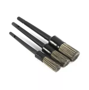 Exterior Detailing Brush Set (3) Black - Picture 1 of 2