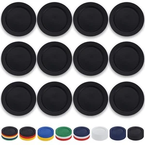 Berglander Schwarze Kunststoff teller Set 12 Stück 25cm mehrweg flache Speise... - Bild 1 von 8