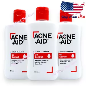 Acne-Aid Liquid Cleanser for acne prone skin, for oily skin with acne 100ml x 3 - Picture 1 of 4