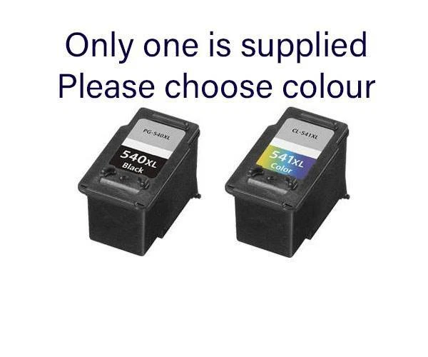 Compatible with Canon PG-540XL CL-541XL Black or Colour Inkjet *CHOOSE COLOUR* - Image 1 of 1