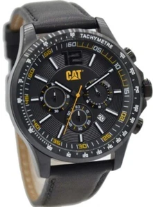 Reloj de cuero para hombre CAT Caterpillar Boston cronógrafo negro AD16334131 - Imagen 1 de 1