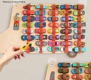 Hanging Storage Organizer for Hot Wheels,Felt Display Case for Hot Wheels Matchb - Picture 1 of 10