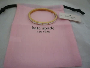 Kate Spade White Gold Spot The Spade Bracelet Bangle Dust Bag New with tags - Picture 1 of 24