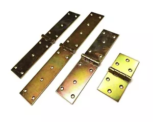 2X Bisagra Trasera Resistente Zinc Acero Espalda Solapa Caja Contador - Imagen 1 de 1