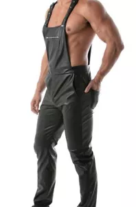 TOF PARIS Kinky Originales Cuero Sintético Pantalones Cremallera Bolsillo Ajustables - Imagen 1 de 8