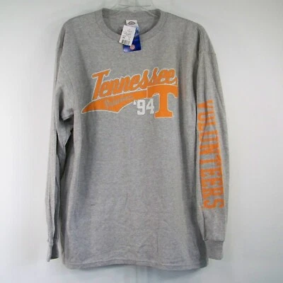 NUEVO CON ETIQUETAS Delta Tennessee Volunteers '94 Juvenil Junior L Gris Camiseta Camiseta LS Unisex Foto 1 de 4