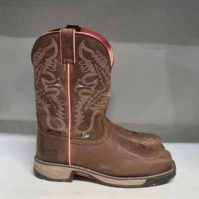 Bota Justin Rush Comp Toe Marrón Mujer Talla 11B Foto 1 de 4