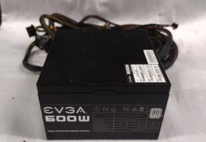 EVGA 600 GD 80+ Gold PSU / 100-W1-0600/ NO POWER CORD - Picture 1 of 5