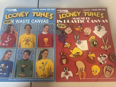 Looney Tunes Leisure Arts Lot: Plastic Canvas Patterns 2564; Magnets 1539 - Image 1 of 4