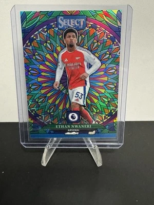 2024-25 Panini Select Premier League Ethan Nwaneri Stained Glass SSP Case Hit - Image 1 of 2