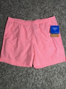 Girls COLUMBIA Super Clearwater Shores Pink Coral Water Shorts Large MSRP $25 - Picture 1 of 9