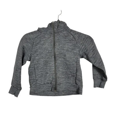 UNIQLO Kids Full Zip Hoodie Gray Size 120 (5) Long Sleeve Boys Girls Zip Up (67) - Image 1 of 4