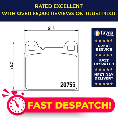 Juego de pastillas de freno para VOLVO 260 P26, P265 2.8 trasero 80 a 82 Brembo 270166 2701662 Foto 1 de 4