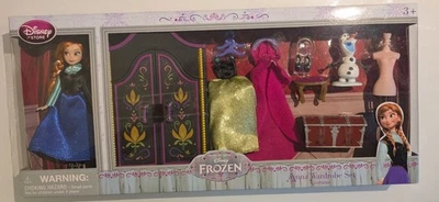 Conjunto de guarda-roupa Disney Store princesa Anna Frozen 5" roupas de boneca boneco boneco de neve Olaf novo na caixa  - Imagem 1 de 4