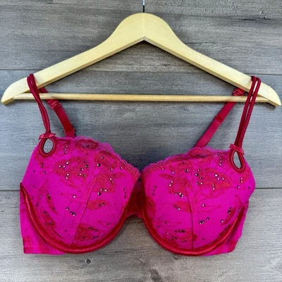 Sujetador con aros acolchado push-up MUY SEXY 36C rosa intenso Victoria's Secret Foto 1 de 4