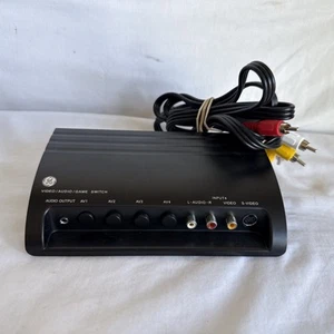 GE 4-Device Audio/Video Game Switch S-Video Multiple Systems 37630 w/ AV Cable - Picture 1 of 4