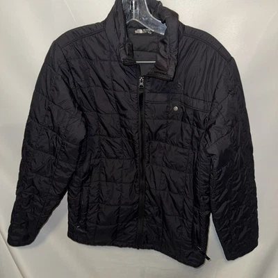 The North Face Fleece Jacket Coat Puffer Full Zip Boys Size XL Black - Image 1 of 4