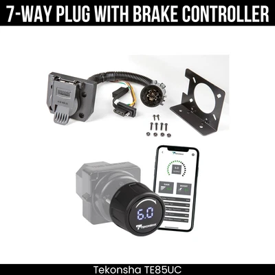 Control de freno de cableado de 7 vías Tekonha para GMC Acadia 17-23 con USCAR 7 vías existente Foto 1 de 4
