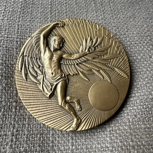 Man’s Dream The Conquest Of Space MACO Bronze Medal 2 1/2” Signed - Picture 1 of 4