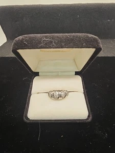 Anillo Cúpula Pavé Plata de Ley 925 con Piedras Circonita Transparente Talla 8 Marcado "D 925" - Imagen 1 de 13