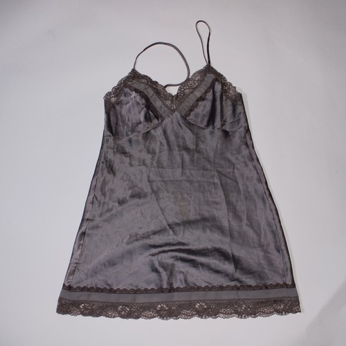 UNDERCOVER Abito Victoria's Secret grigio slip con orlo in pizzo taglia S